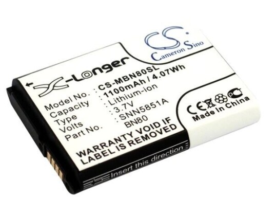 Motorola Backflip i886 batteri (1100 mAh 3.7 V)