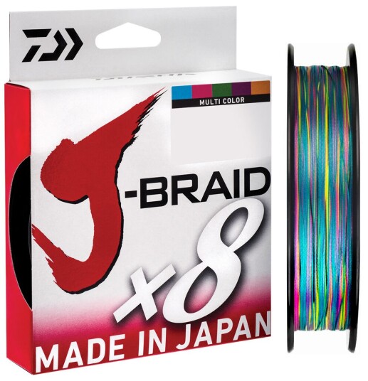 Daiwa J Braid X8 500Multi Colour Daiwa J Braid X8 500Multi Colour