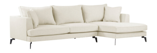 Jotex VILLACH sofa 3-seter - divan høyre Naturhvit 1678776-02-0 1652142-01-0