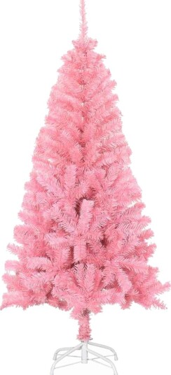  Juletre med 150 LED med stativ Rosa 120 cm PVC