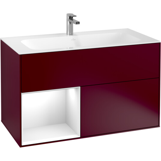 VILLEROY & BOCH FINION SERVANTSKAP 100 PEON MATT LAKK M/LYS VENSTRESTILT HVIT HYLLE VILLEROY & BOCH FINION SERVANTSKAP 100 PEON MATT LAKK M/LYS VENSTRESTILT HVIT HYLLE