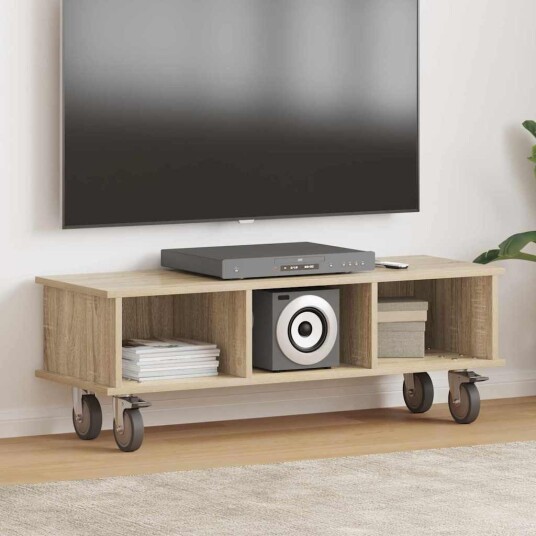 TV benk Sonoma eik 100 x 35 x 35 cm Konstruert tre