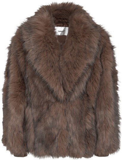 Topshop Tstine Jacket Otw   CHOCOLATE BROWN   L