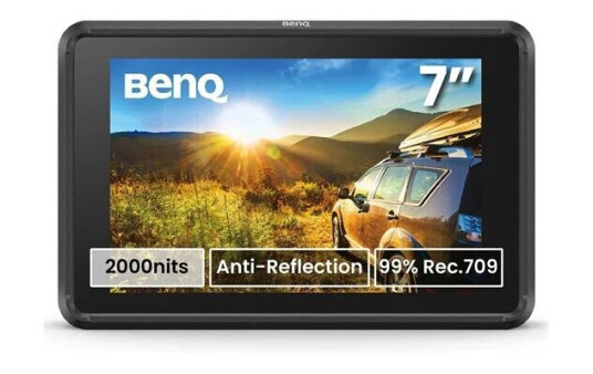 BenQ PVS7 7" Hodemontert IPS Display 1920 x 1080 i Sort