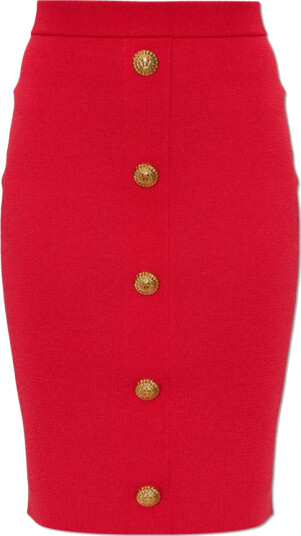 Balmain Dame Skjørt Rød L,