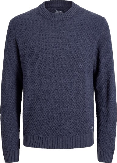 Jack & Jones Jjblake Knit Crew Neck Sn   NAVY BLAZER   L