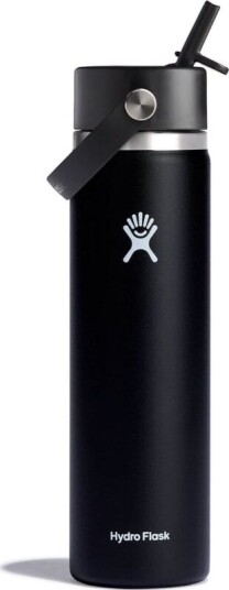 Hydro Flask Wide Mouth with Flex Straw 709 ml 709 ml, Black