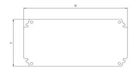 ELDON Mounting plate 300x500 ELDON Mounting plate 300x500
