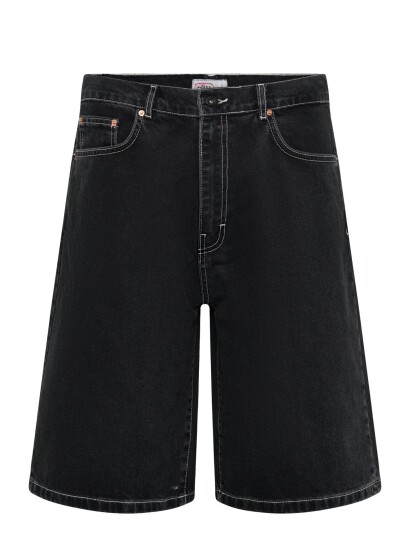 Stan Ray Wide 5 Short Washed Black Denim Black 34