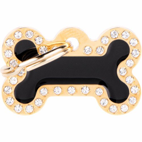 Myfamily Glam Bein Strass Id-Merke Sort/Gull