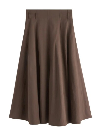 Lindex Midi Skirt Brown XS Lindex Midi Skirt Brown XS