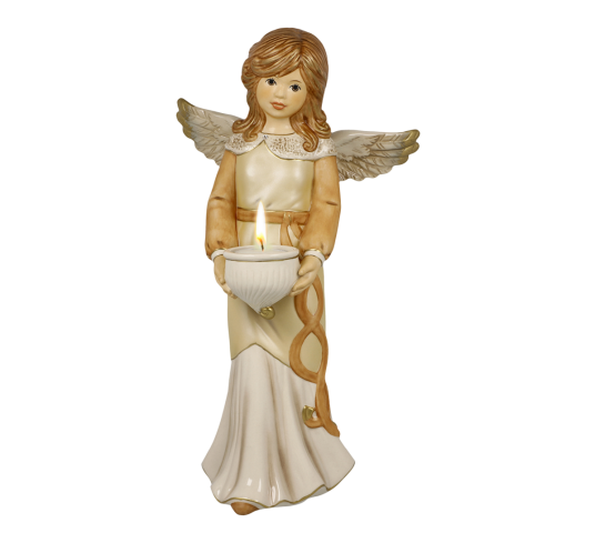 Champagne engel telysestake The Magic Of Christmas 33 cm
