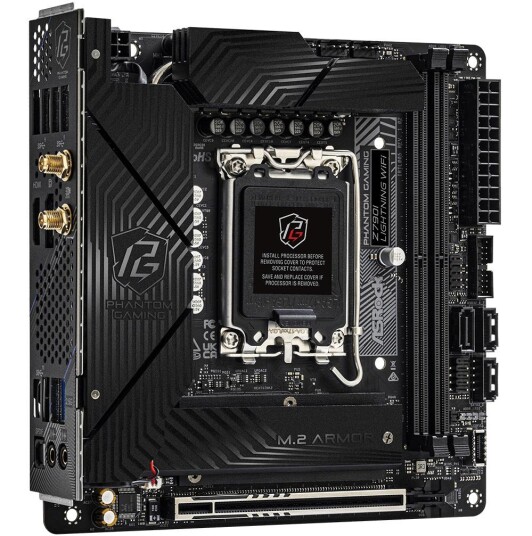 ASRock Z790I Lightning Hovedkort Mini-ITX med Wi-Fi 6E og DDR5 ASRock Z790I Lightning Hovedkort Mini-ITX med Wi-Fi 6E og DDR5