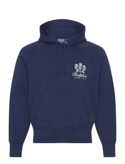 Polo Ralph Lauren Vintage Fit Fleece Graphic Hoodie Navy XS