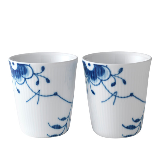 Royal Copenhagen Blå Mega Riflet termokopp 2 pk 29 cl Royal Copenhagen Blå Mega Riflet termokopp 2 pk 29 cl