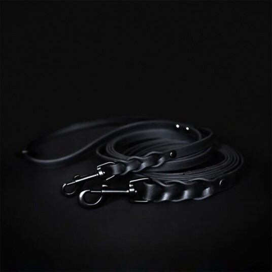 Tyylivoitto Black On Black Flettett Hundekobbel Svart (9Mm X 200Cm)