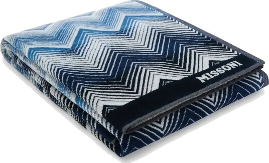 Missoni Home Marea Beach Towel Blue 100X180 Missoni Home Marea Beach Towel Blue 100X180