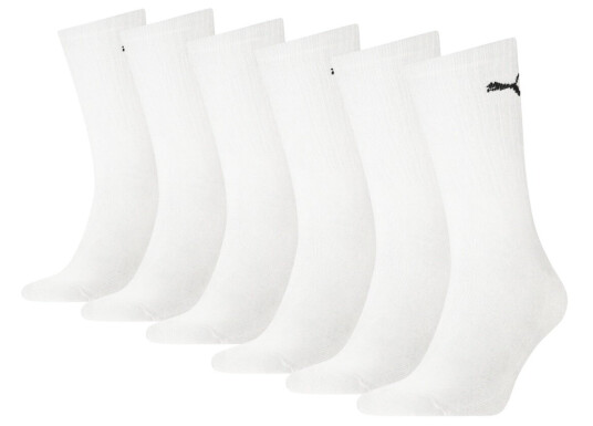 Puma Crew Sock White 6-pack - 43-46 Puma Crew Sock White 6-pack - 43-46