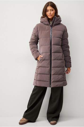 Áhkká   Parka Gold Soft Touch PU Parka   Brun