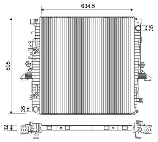 Radiator VALEO 701268