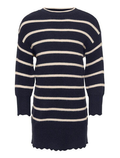 Kids Only Kmgibi Ls O Neck Dress Cp Knt Navy 110