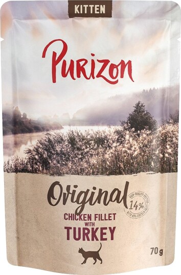 Purizon våtfôr Kitten kornfri med Kyllingfilet kalkun 6 x 70 g