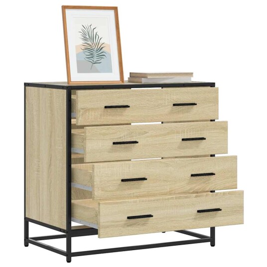 Kommode sonoma eik 70x41x70 cm konstruert tre 8721102841392 Kommode sonoma eik 70x41x70 cm konstruert tre 8721102841392