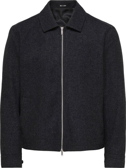 ONLY & SONS Ulljakke Onsowen Wool Jacket Otw Frml Svart