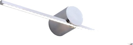 Light Prestige Vegglampe I Metall Krom Moderne Slim Over/Ved Speil