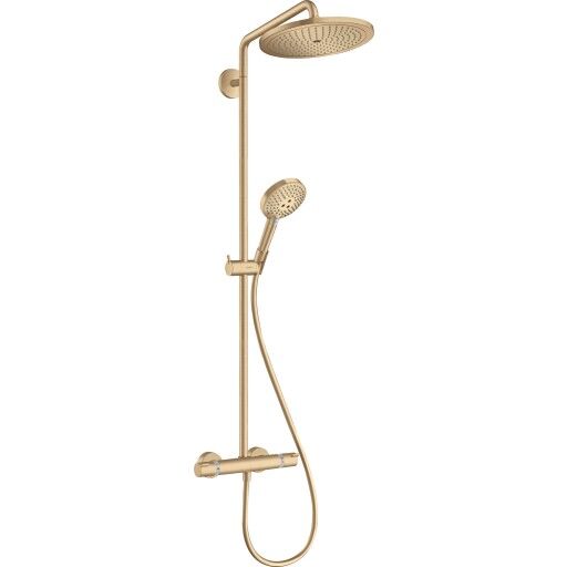 Hansgrohe Croma Select S Showerpipe 280 Ø280 mm, 1jet, EcoSmart, Børstet Bronse Hansgrohe Croma Select S Showerpipe 280 Ø280 mm, 1jet, EcoSmart, Børstet Bronse