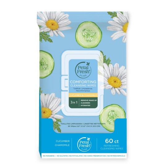 Petal Fresh Pure Comforting Cucumber & Chamomile Cleansing Wipes Petal Fresh Pure Comforting Cucumber & Chamomile Cleansing Wipes