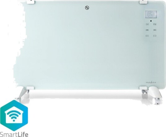 Nedis SmartLife Konveksjon Varmeapparat | Wi-Fi | Egnet til bad | Glasspanel | 2000 W | 2 Varmeinnstillinger | LED | 15 - 35 °C | Justerbar termostat | Hvit Nedis SmartLife Konveksjon Varmeapparat | Wi-Fi | Egnet til bad | Glasspanel | 2000 W | 2 Varmeinnstillinger | LED | 15 - 35 °C | Justerbar termostat | Hvit