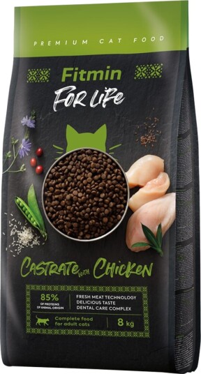 Fitmin Tørrfôr Cat For Life Kastrat Kylling 2 X 8 kg Fitmin Tørrfôr Cat For Life Kastrat Kylling 2 X 8 kg