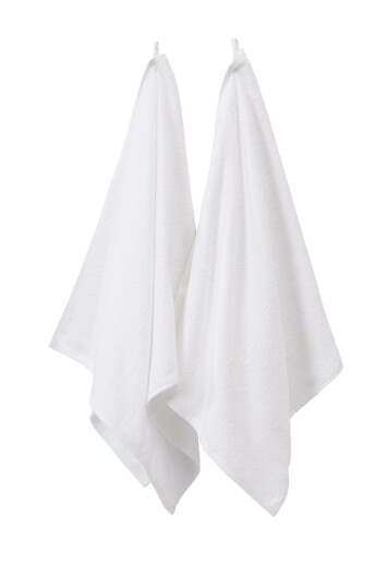 Jotex AMELIE badehåndkle 2-pk Matt hvit 1038436-02-94 1038436-01-94