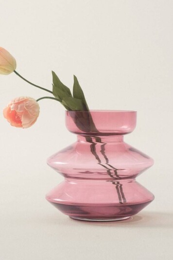Jotex HAZE glassvase - høyde 22 cm Vinrød 1605535-01-0 1630395-04-0