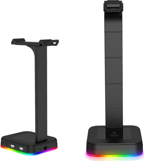 Mozos D9 RGB Hodetelefonstativ Svart Mozos D9 RGB Hodetelefonstativ Svart