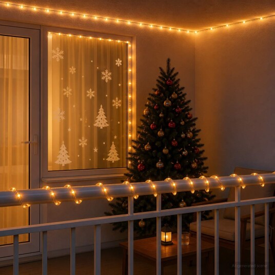 vidaXL LED-lysslange til jul 1200 LED-lys Gul 50 m