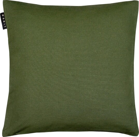 Linum Annabell putetrekk 40x40 cm Mørk olivengrønn