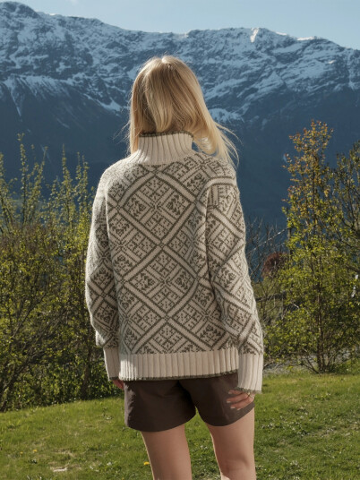 Bergans Vega Knitted Wool Jumper Women Hvit M