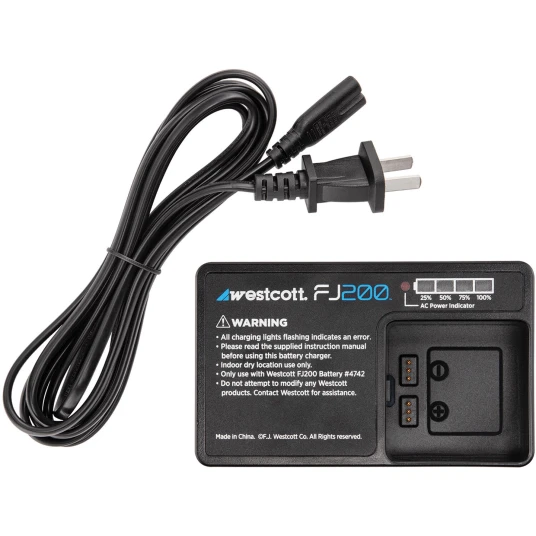 Westcott FJ200 Battery Charger and Cord Ekstra original batterilader Westcott FJ200 Battery Charger and Cord Ekstra original batterilader