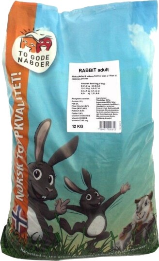 To Gode Naboer Kaninpellets Light Adult 12 kg To Gode Naboer Kaninpellets Light Adult 12 kg