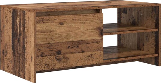 vidaXL Sofabord Eiketre 102 x 50 x 45 cm Konstruert tre