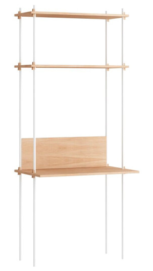 Moebe shelving system s.200.1.D Eik-hvit Moebe shelving system s.200.1.D Eik-hvit