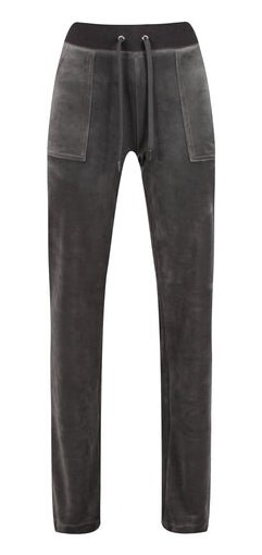 Juicy Couture Del Ray Classic Velour Pant Pocket - Top Hat M