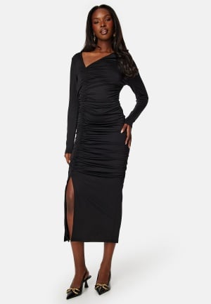BUBBLEROOM Tara Drawstring Dress Black XL