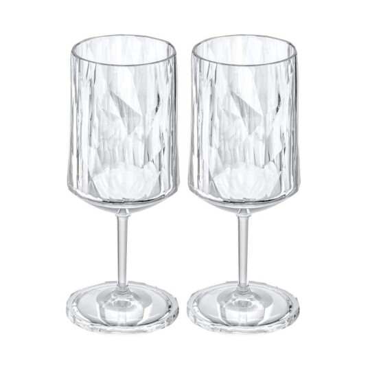 Koziol Club No. 4 vinglass plast 30 cl 2-pakning Krystallklar 1736188-01-0 1736136-01-0
