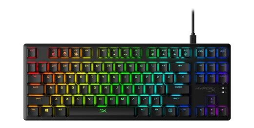 HyperX Alloy Origins Core - Blue - US - Gamingtastatur - Uten numpad - Amerikansk Engelsk - Svart
