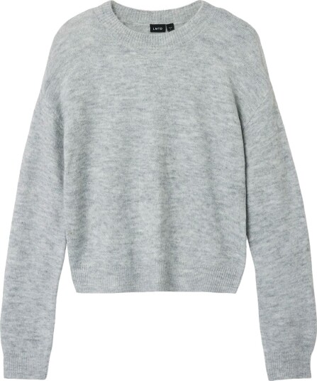 LMTD Nlflodet Ls Short Knit Noos - Grey - 158-164