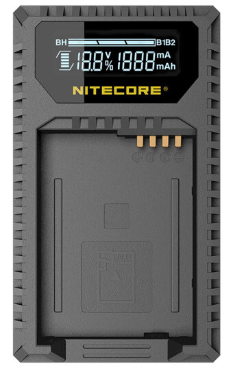 Nitecore FX1 USB Kamerabatterilader Dobbel lader. NP-W126/ NP-W126S