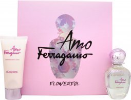 Salvatore Ferragamo Amo Ferragamo Flowerful Gavesett 50ml EDT Spray + 100ml Body Lotion Salvatore Ferragamo Amo Ferragamo Flowerful Gavesett 50ml EDT Spray + 100ml Body Lotion
